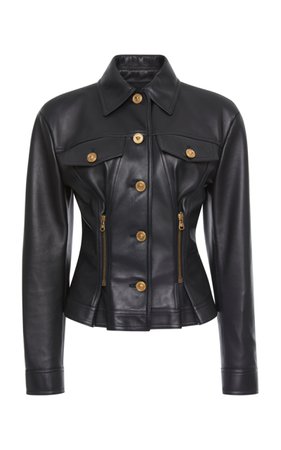 Fitted Leather Jacket by Versace | Moda Operandi