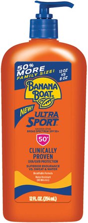 Amazon.com: Banana Boat Ultra Sport Reef Friendly Sunscreen Lotion, Broad Spectrum SPF 50, 12 Ounces: Beauty