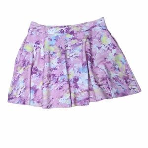 Hot Topic Skirts | Hot Topic Pastel Pink Galaxy Print Skater Skirt | Poshmark