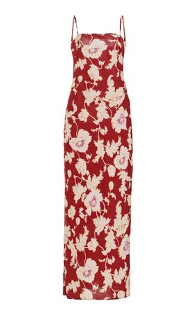 Carter Floral-Print Linen-Blend Maxi Dress By Posse | Moda Operandi