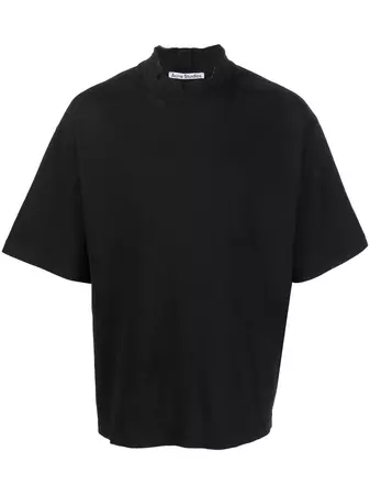 Acne Studios logo-neck Cotton T-shirt - Farfetch