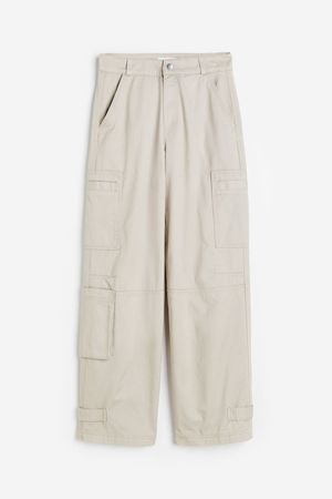 Straight Cargo Pants - Light taupe - Ladies | H&M US
