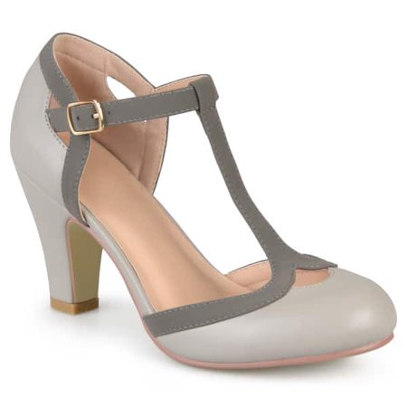 Overstock | Shop Journee Collection Women's 'Olina' T-strap Round Toe Mary Janes