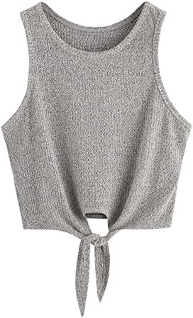 SweatyRocks Crop Top Women Vest Ribbed Tank Top : Clothing, Shoes & Jewelry