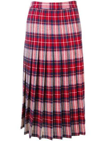 Moschino tartan pleated skirt