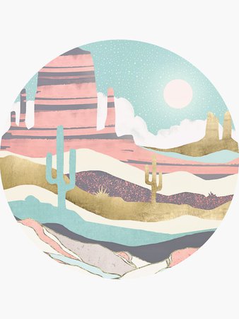"Desert Sun" Stickers by spacefrogdesign | Redbubble
