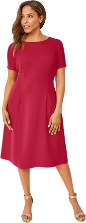 Jessica London Women's Plus Size Fit & Flare Dress at Amazon Women’s Clothing store
