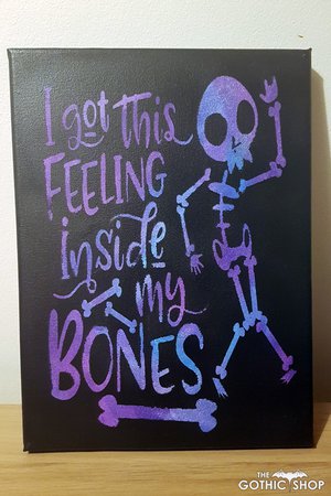 Feeling in My Bones Skeleton Glow Dark Picture Frame | Gifts