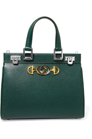 Gucci | Zumi embellished textured-leather tote | NET-A-PORTER.COM