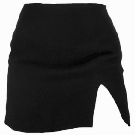 Black Skirt With Slit