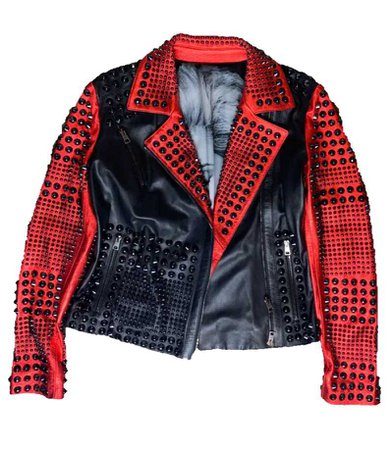 studded leather jacket