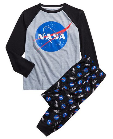 Max & Olivia Big Boys 2-Pc. NASA Pajama Set & Reviews - Pajamas - Kids - Macy's