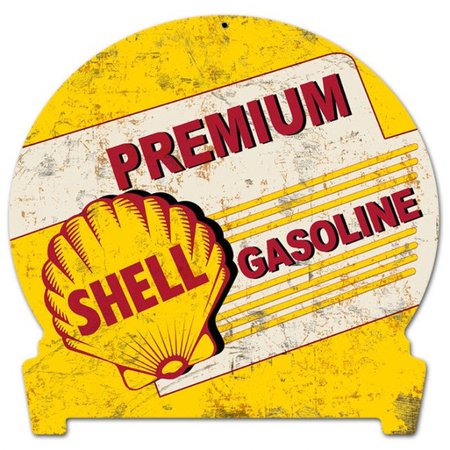 Premium Shell Gasoline Advertising Sign USA Made Steel Vintage | Etsy