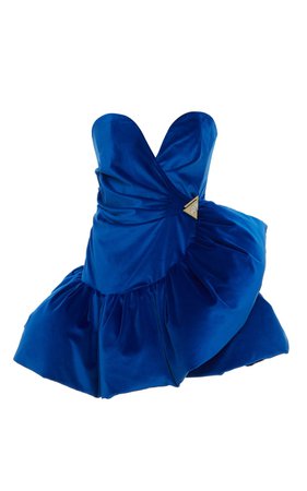 Ruffled Velvet Mini Dress by Attico | Moda Operandi