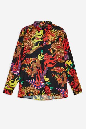 **Dragon Print Shirt by Jaded London | Topshop