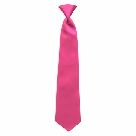 Perfect Tux Boy's Satin Hot Pink Pre-Tied Tie for Baby Toddler Children