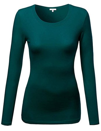 Teal-Green Long-Sleeve Shirt