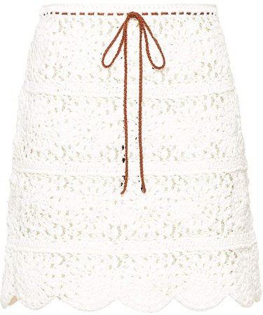 Crochet-Knit Skirt