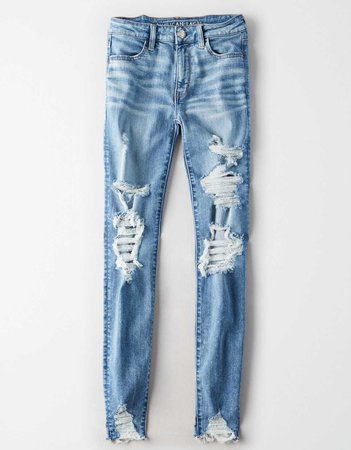 High-Waisted Jegging, Ice Woman | American Eagle Outfitters