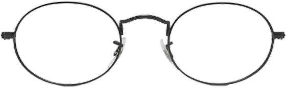 oval wire glasses png