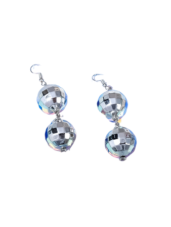 disco ball earrings