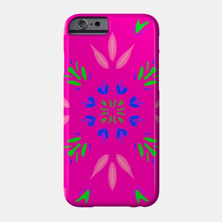 Pink Floral - Floral - Phone Case | TeePublic