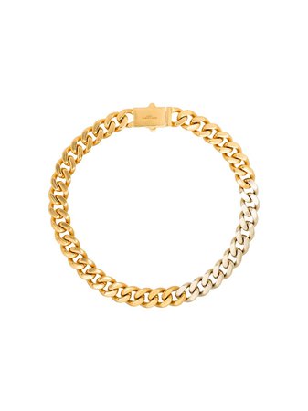 Shop Saint Laurent two-tone chain necklace with Express Delivery - FARFETCH