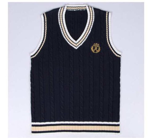 Online Shop School Uniform Sweaters Vest For Girls Boys British Student Uniforms Embroidery V neck Vest Sweaters Tank Top new | Aliexpress Mobile
