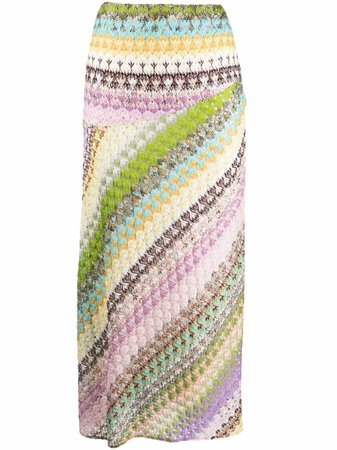 Missoni Striped Knit Skirt - Farfetch