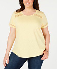Yellow Plus Size Tops - Macy's