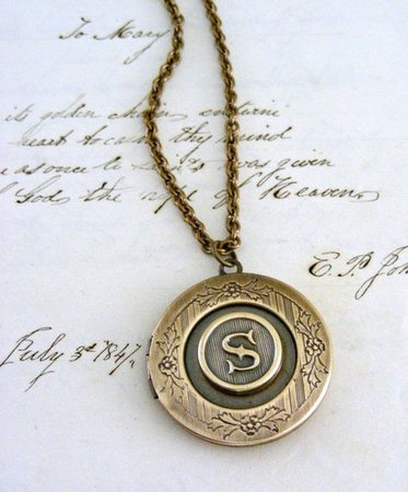 Locket With Initial S