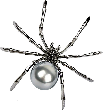 silver spider necklace