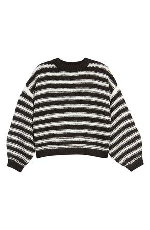 Topshop Textured Stripe Crewneck Sweater | Nordstrom