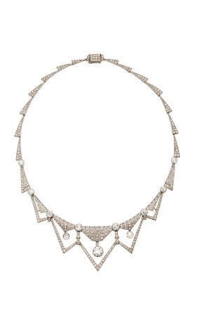 Simon Teakle Art Deco Diamond Necklace