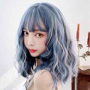 Japanese Wavy Blue Wig SE20271 – SANRENSE