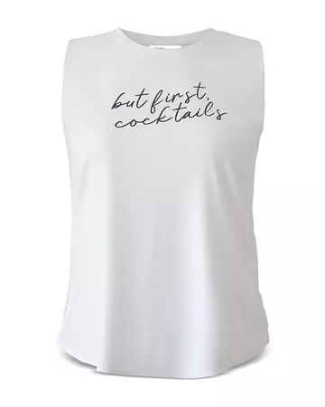 BCBGENERATION But First Cocktails Muscle Tee | Bloomingdale's
