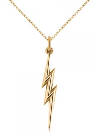 Gold Lightning Bolt Chain