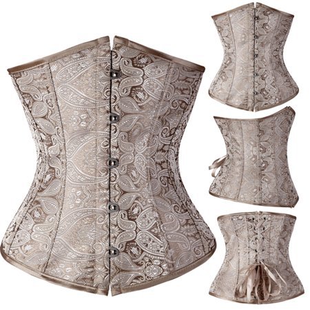 vintage jacquard underbust corset