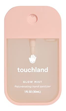 Touchland Glow Mist Rejuvenating Hand Sanitizer | Rosewater Scented | 500-Sprays each, 1FL OZ (Set of 1)
