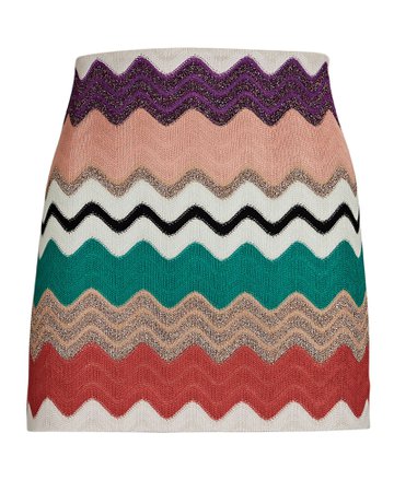 Missoni Knit Chevron Mini Skirt | INTERMIX®