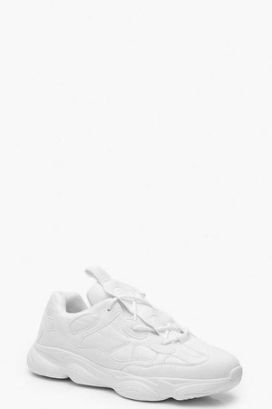 Lace Up Chunky Dad Trainers | Boohoo