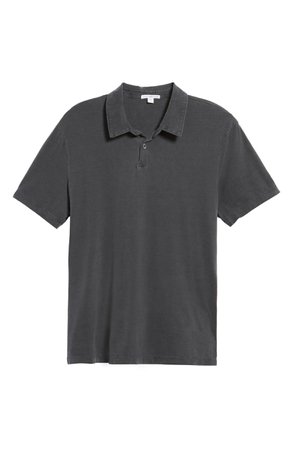 James Perse Slim Fit Sueded Jersey Polo | Nordstrom
