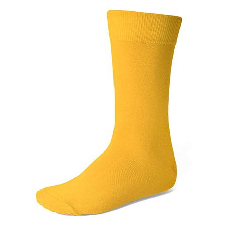 Men's Golden Yellow Socks at Amazon Men’s Clothing store