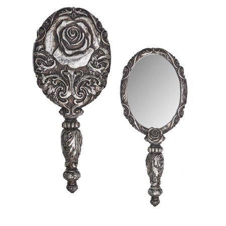 Baroque Rose Hand Mirror | The Vault | Nu Goth & Alternative Apparel – Build Your Empire Clothing Co