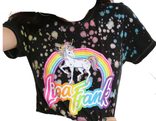 Lisa Frank Splatter Unicorn Girls T-Shirt