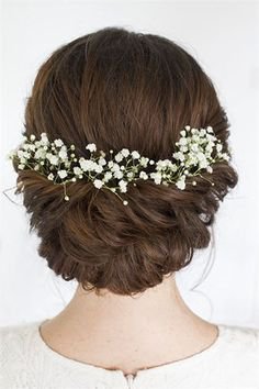 floral wedding hair