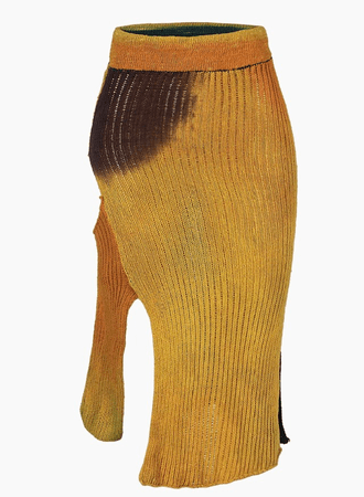 BLOKE Hand-Dyed Deconstructed Knit Skirt, £445