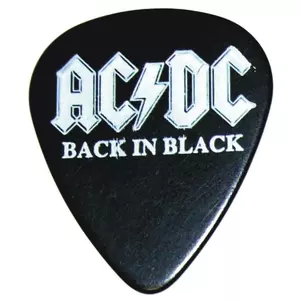 AC/DC Back In Black Logo Guitar Pick