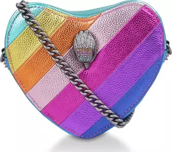 Kurt Geiger London Rainbow Shop Mini Kensington Heart Crossbody Bag | Nordstrom