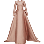 Metallic shiny evening gown - Fashion look - URSTYLE